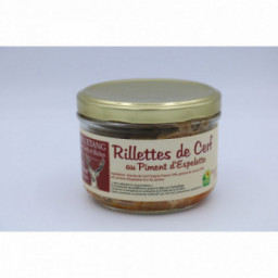 Rillettes de cerf au piment d'Espelette