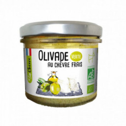 Olivade verte au chèvre frais