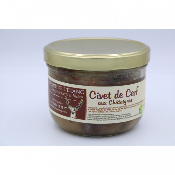 Civet de cerf aux châtaignes